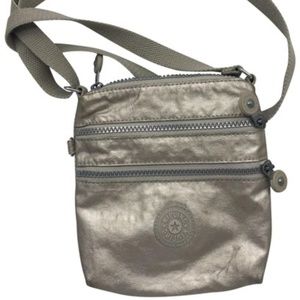 Kipling Light Gold Nylon Small Crossbody Bag
